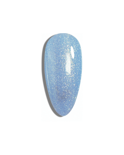 Vernis semi permanent végan - Pailleté 8 ml / N°240 - bleu pailleté