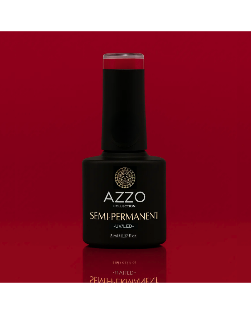 Vernis Rouge Profond – Vegan, Sans TPO, Extra Brillance | Azzo
