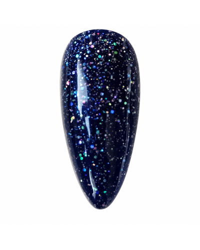 Vernis semi permanent végan - Pailleté 8 ml / N°230 - paillette bleu étoilé