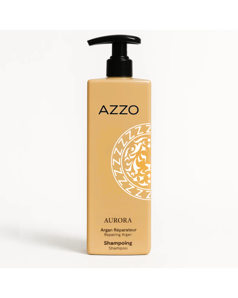 AURORA - Shampoing Réparateur à L'Huile d'Argan - Cheveux Secs et Bouclés 500 ml