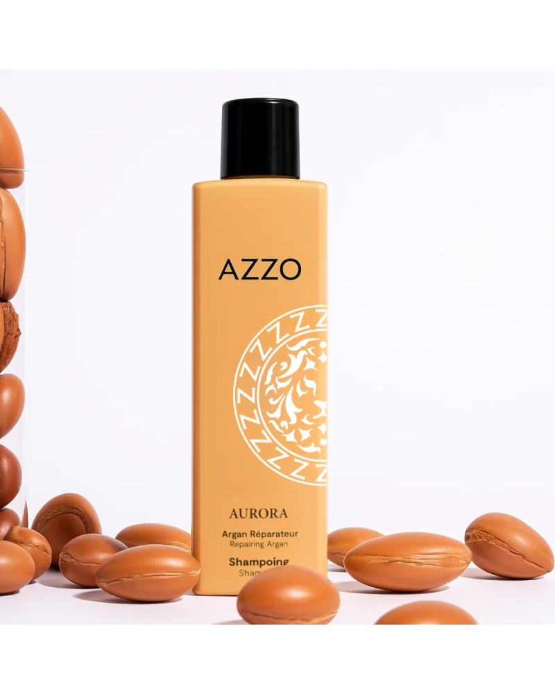 AURORA - Shampoing Réparateur à L'Huile d'Argan - Cheveux Secs et Bouclés 500 ml