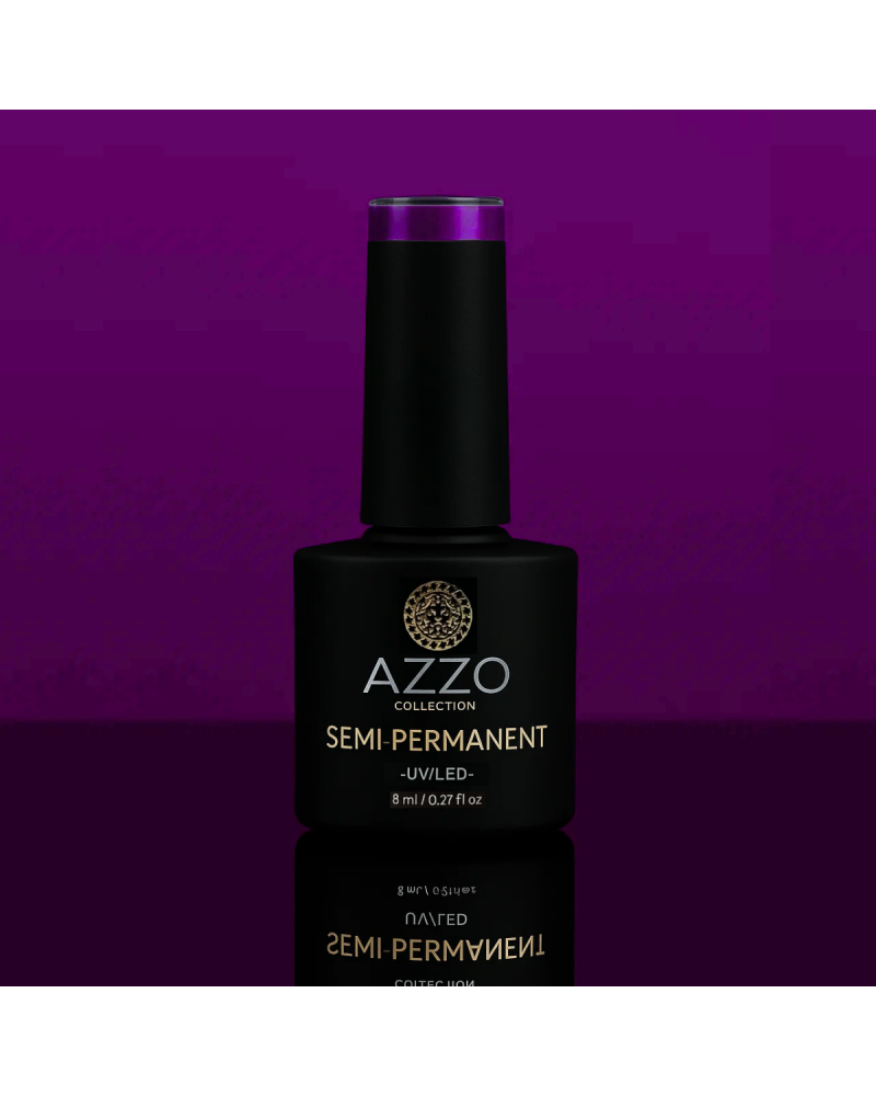Vernis Violet Profond – Vegan, Sans TPO, Extra Brillance | Azzo