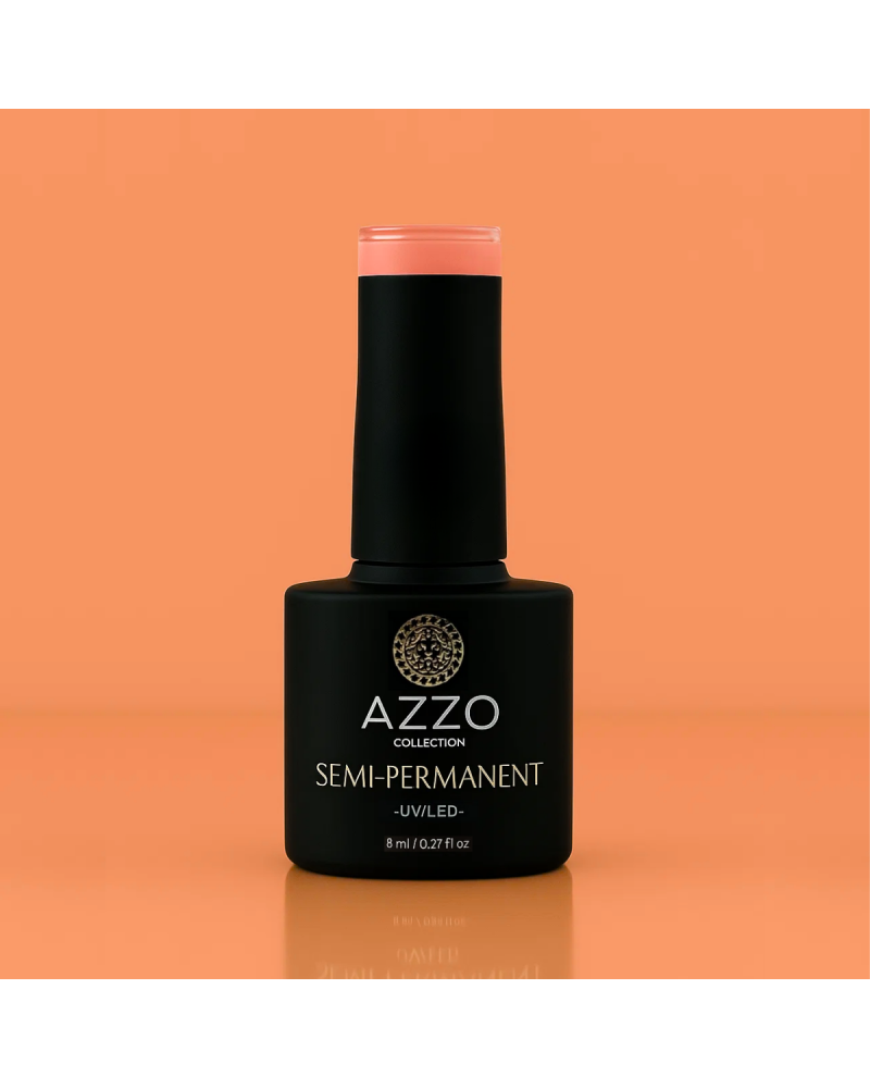 Vernis Orange Vif – Vegan, Sans TPO, Extra Brillance | Azzo