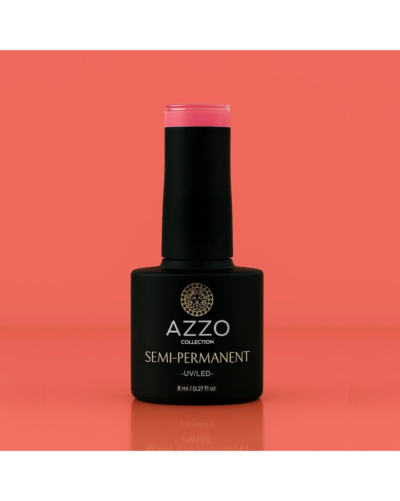 Vernis Orange Corail – Vegan, Sans TPO, Extra Brillance | Azzo