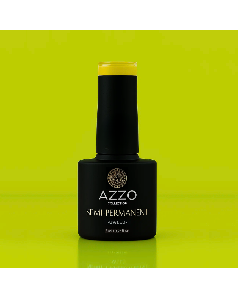 Vernis Jaune Chartreuse – Vegan, Sans TPO, Extra Brillance | Azzo