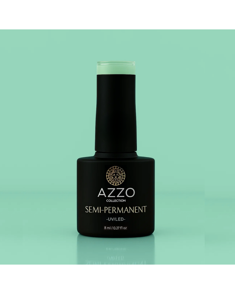 Vernis Vert d’Eau – Vegan, Sans TPO, Extra Brillance | Azzo