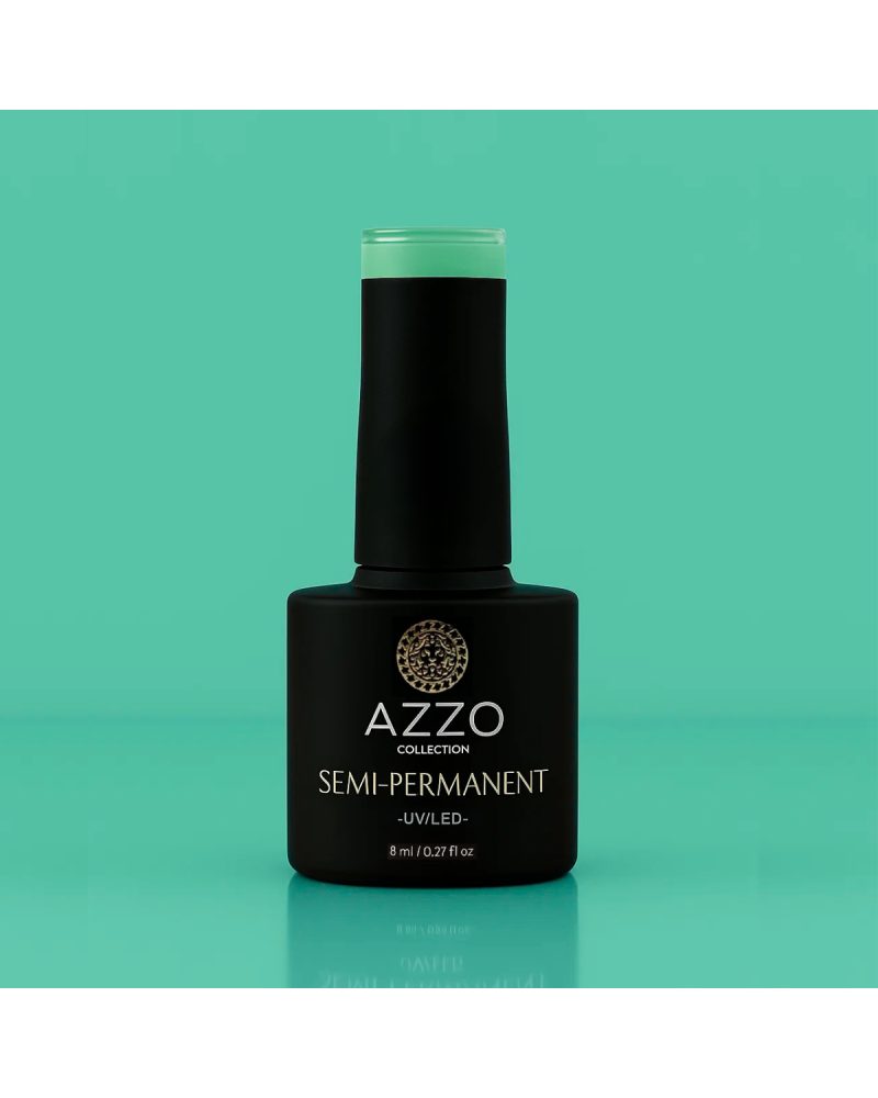 Vernis Vert Turquoise – Vegan, Sans TPO, Extra Brillance | Azzo