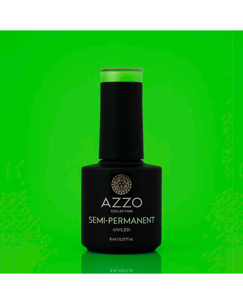 Vernis Vert Fluo – Vegan, Sans TPO, Extra Brillance | Azzo
