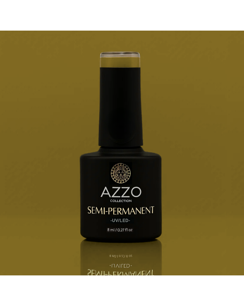 Vernis Vert Kaki Chaud – Vegan, Sans TPO, Extra Brillance | Azzo