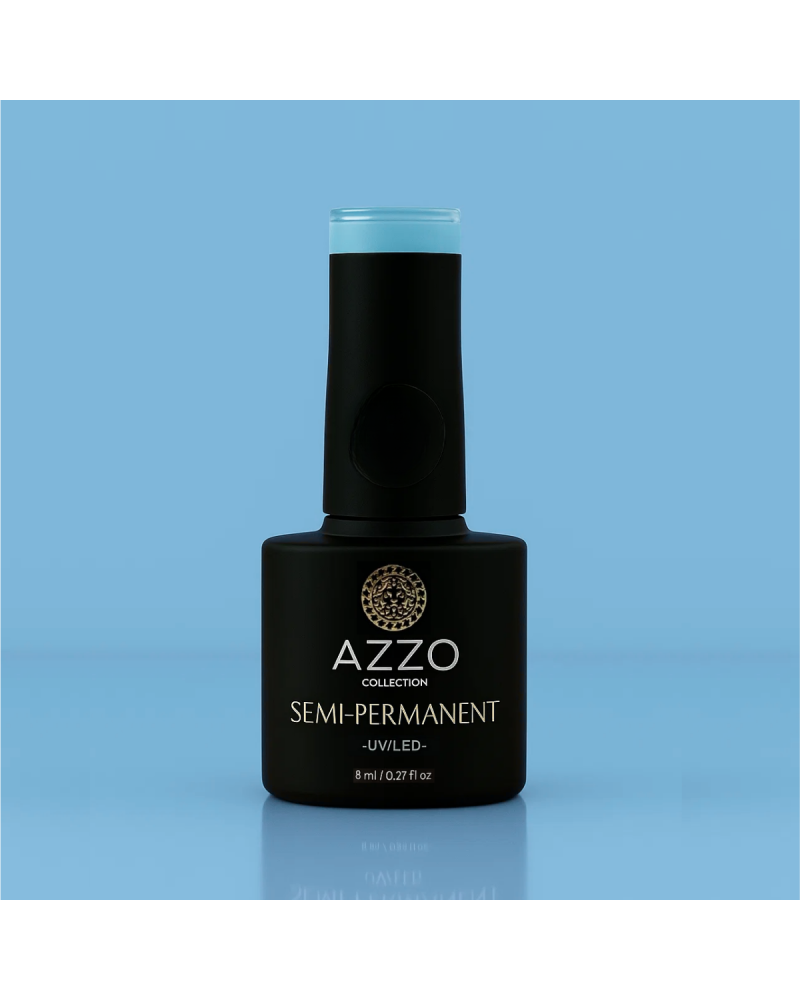 Vernis Bleu Ciel – Vegan, Sans TPO, Extra Brillance | Azzo