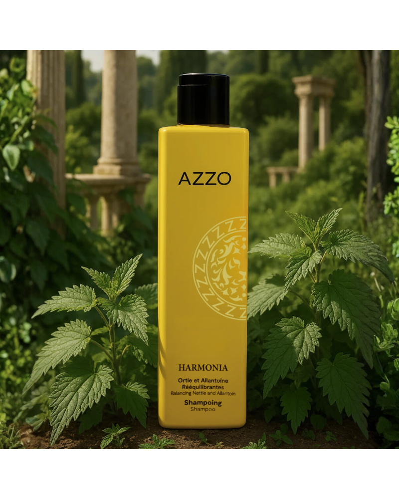 HARMONIA - Shampoing à L'Ortie et Allantoïne - Racines Grasses et Pointes Sèches - 500 ml