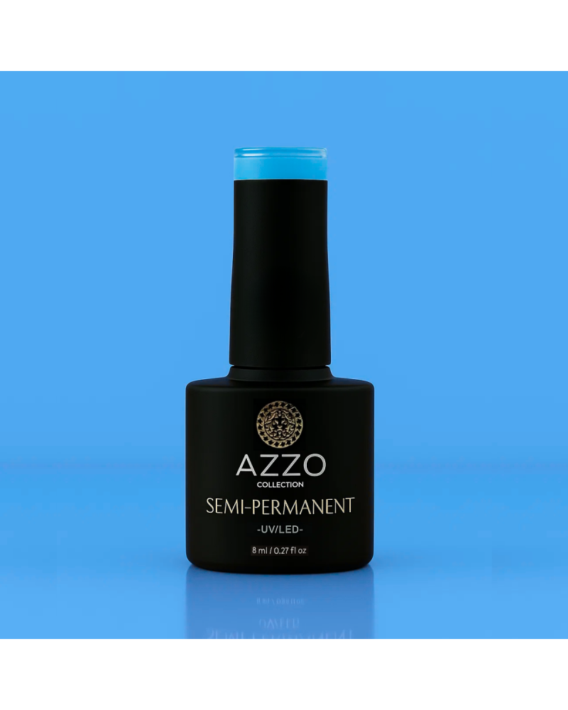 Vernis Bleu Vif – Vegan, Sans TPO, Extra Brillance | Azzo