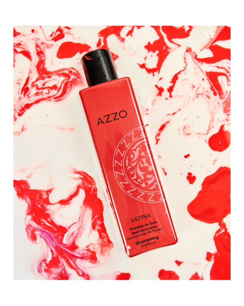 SATINA - Shampoing Restructurant à la Protéine de Soie - Cheveux Secs et Abimés - 500 ml