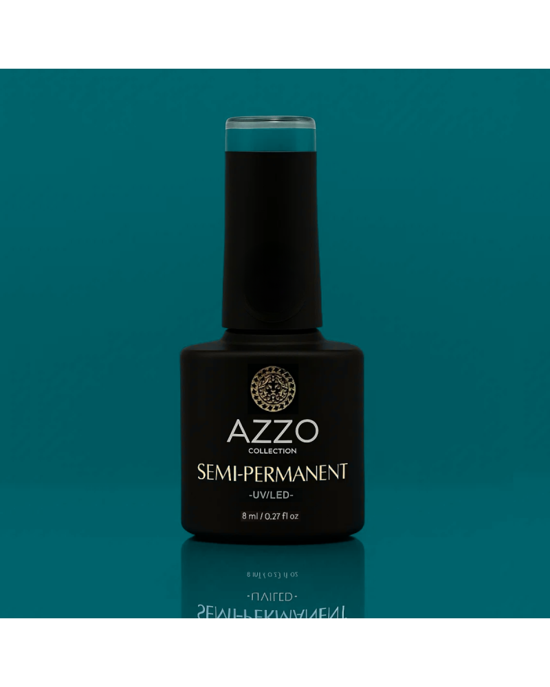 Vernis Bleu Canard – Vegan, Sans TPO, Extra Brillance | Azzo
