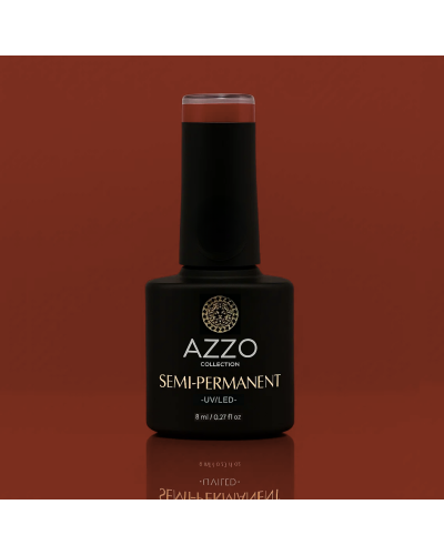 Vernis Marron Rouge Foncé – Vegan, Sans TPO, Extra Brillance | Azzo