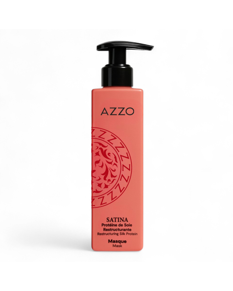 SATINA - Masque Restructurant à la Protéine de Soie - Cheveux Secs et Abimés - 200 ml