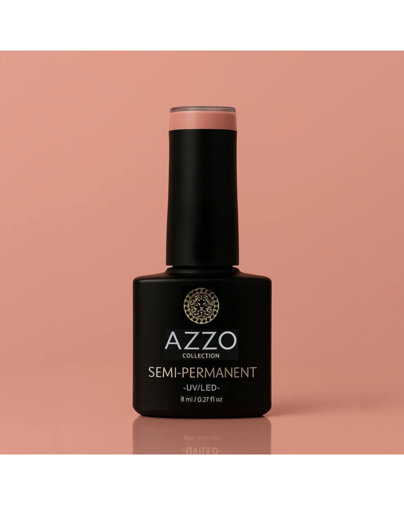 Vernis Rose Pêche Moyen – Vegan, Sans TPO, Brillance Éclatante | Azzo