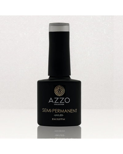 Vernis Gris Clair Pailleté – Vegan, Sans TPO, Brillance Scintillante | Azzo