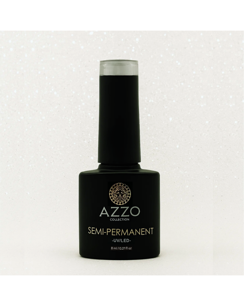 Vernis Blanc Nacré Pailleté – Vegan, Sans TPO, Brillance Scintillante | Azzo