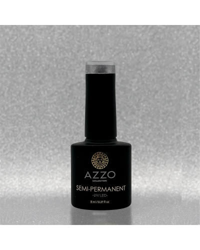 Vernis Gris Moyen Pailleté – Vegan, Sans TPO, Brillance Scintillante | Azzo