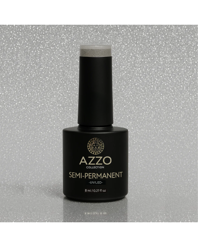 Vernis Gris Perle Pailleté – Vegan, Sans TPO, Brillance Scintillante | Azzo