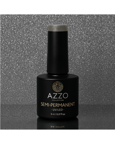 Vernis Gris Foncé Pailleté – Vegan, Sans TPO, Brillance Scintillante | Azzo