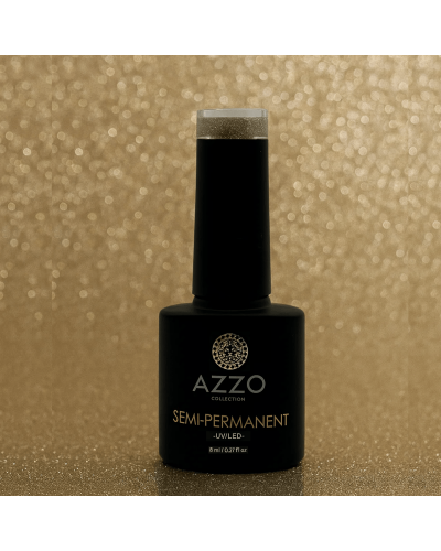 Vernis Doré Pailleté – Vegan, Sans TPO, Brillance Scintillante | Azzo