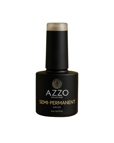 Vernis Doré Sable Pailleté – Vegan, Sans TPO, Longue Tenue | Azzo