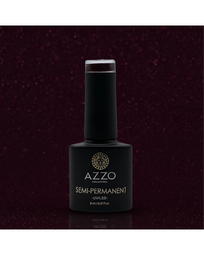 Vernis Violet Prune Pailleté – Vegan, Sans TPO, Brillance Intense | Azzo