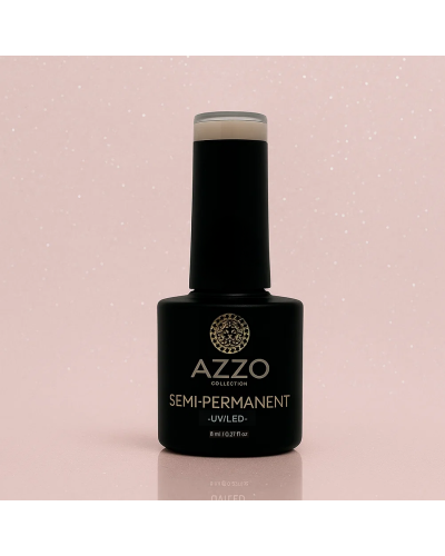 Vernis Rose Poudré Pailleté – Vegan, Sans TPO, Brillance Longue Tenue | Azzo