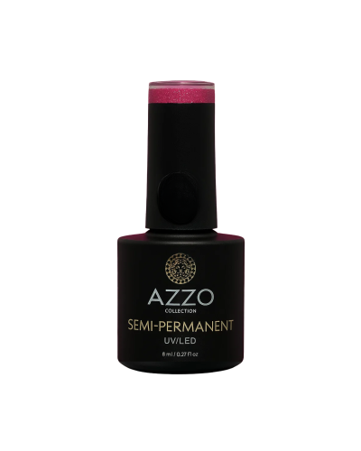 Vernis Rose Fuchsia Pailleté – Vegan, Sans TPO, Brillance Longue Tenue | Azzo