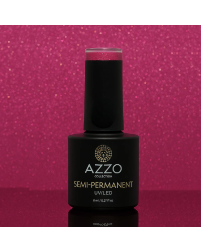 Vernis Rose Fuchsia Pailleté – Vegan, Sans TPO, Brillance Longue Tenue | Azzo