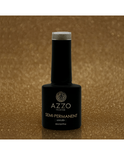 Vernis Marron Chaud Pailleté – Vegan, Sans TPO, Brillance Longue Tenue | Azzo