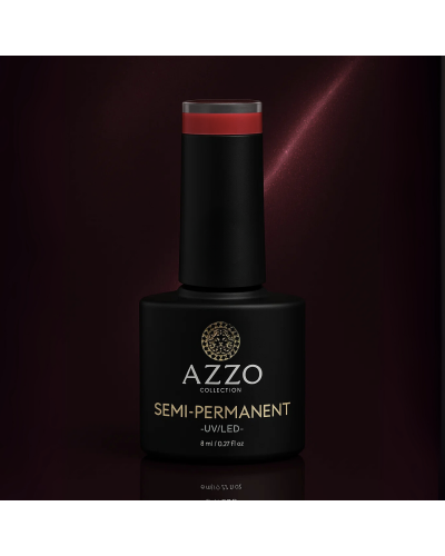 Vernis Cat’s Eyes Rouge Noir – Effet Magnétique, Vegan, Longue Tenue | Azzo