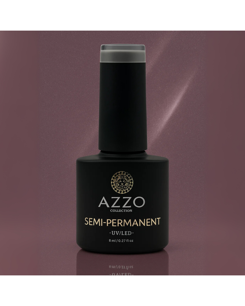 Vernis Cat’s Eyes Violet Profond – Effet Magnétique, Vegan, Longue Tenue | Azzo