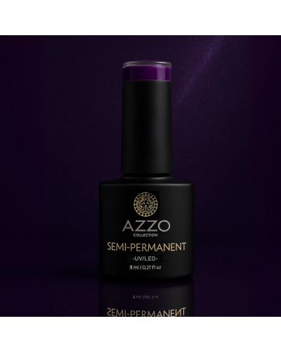 Vernis Cat’s Eyes Violet Très Foncé – Effet Magnétique, Vegan, Longue Tenue | Azzo