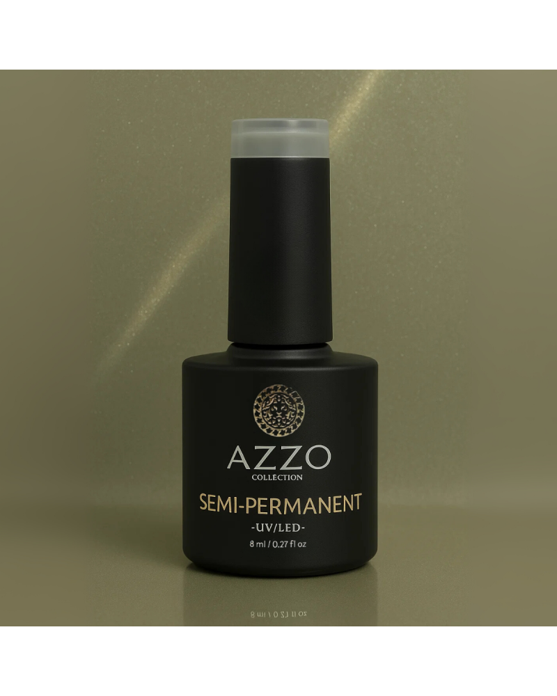 Vernis Cat’s Eyes Vert Moyen – Effet Magnétique, Vegan, Longue Tenue | Azzo