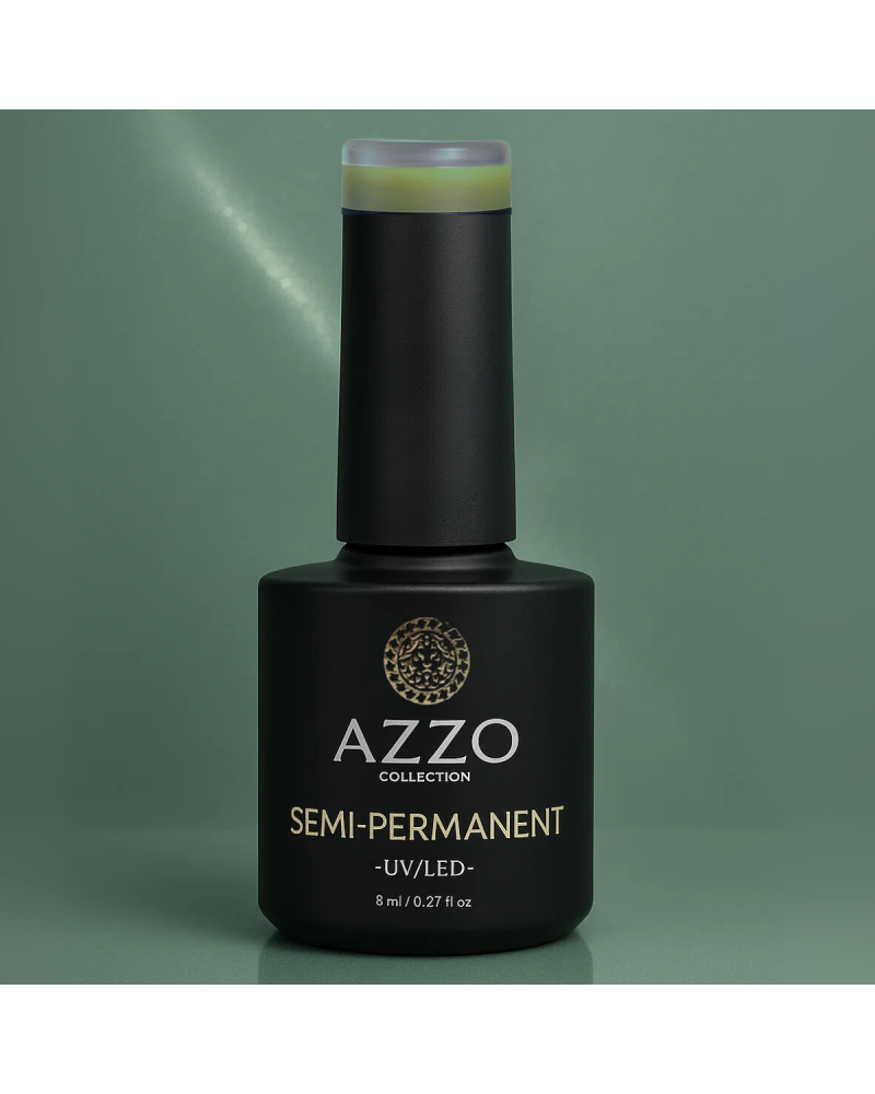 Vernis Cat’s Eyes Vert Moyen – Effet Magnétique, Vegan, Longue Tenue | Azzo