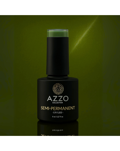 Vernis Cat’s Eyes Vert Foncé – Effet Magnétique, Vegan, Longue Tenue | Azzo