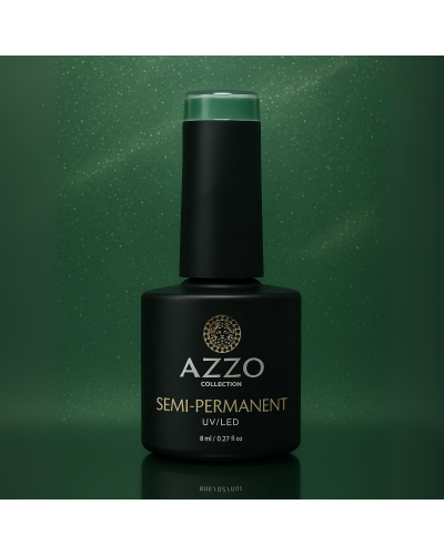 Vernis Cat’s Eyes Vert Très Foncé – Effet Magnétique, Vegan, Longue Tenue | Azzo