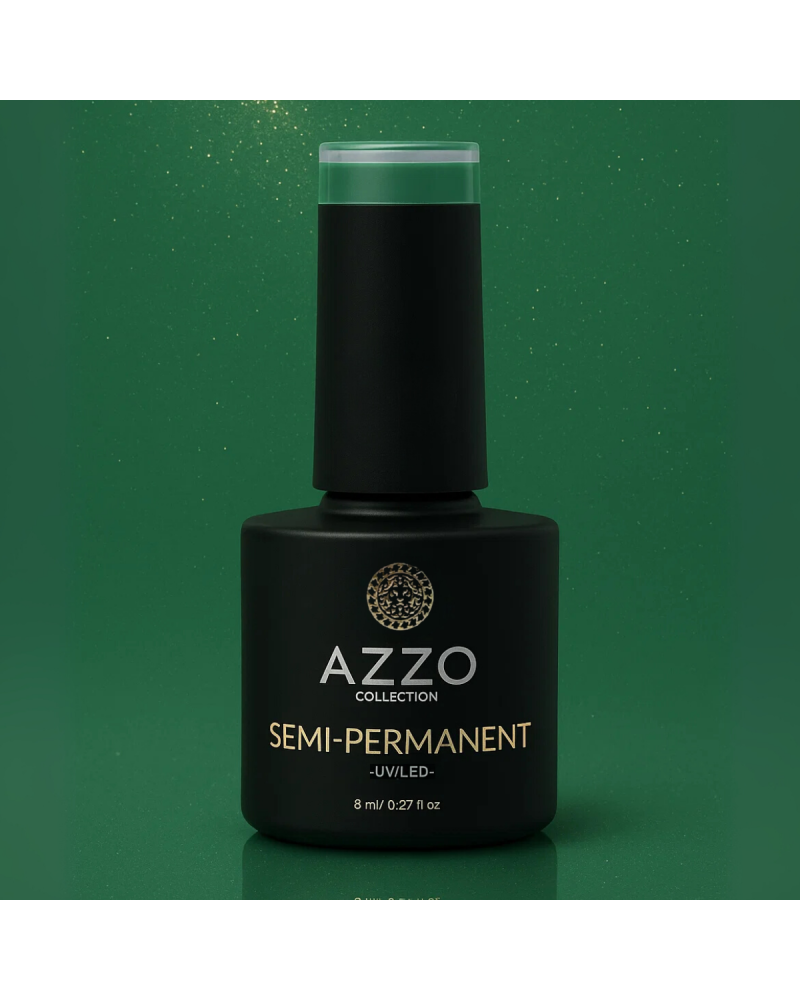 Vernis Cat’s Eyes Vert Profond – Effet Magnétique, Vegan, Longue Tenue | Azzo