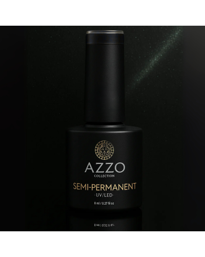 Vernis Cat’s Eyes Vert Très Foncé – Effet Magnétique, Vegan, Longue Tenue | Azzo