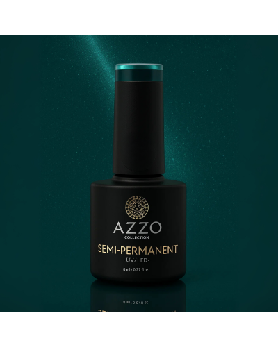 Vernis Cat’s Eyes Vert Très Foncé – Effet Magnétique, Vegan, Longue Tenue | Azzo