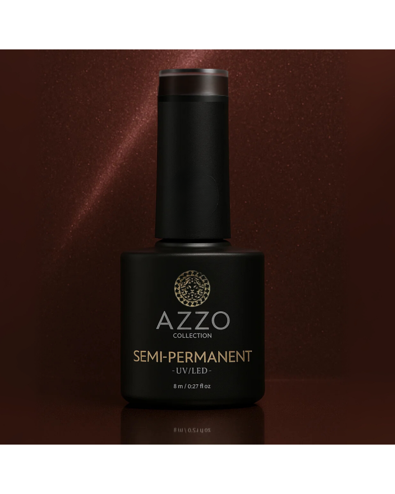 Ce vernis Cat’s Eyes Marron acajou foncé – Vegan, Sans TPO, Qualité Pro, Brillance Extra