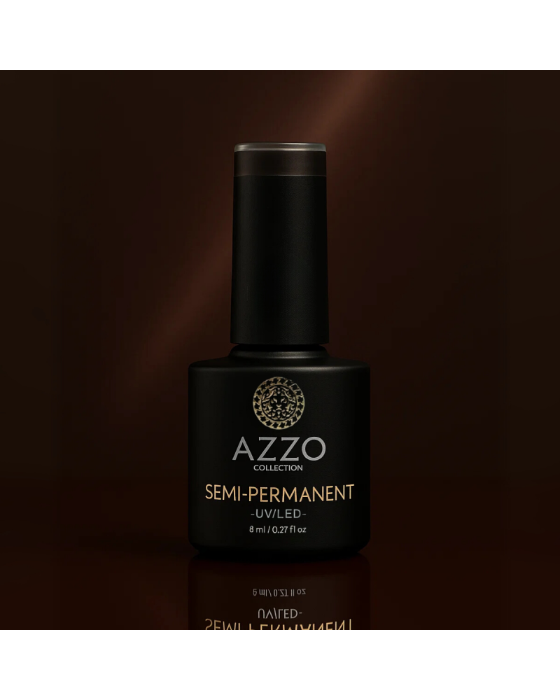 Ce vernis Cat’s Eyes Marron très foncé intense – Vegan, Sans TPO, Qualité Pro, Brillance Extra – Azzo