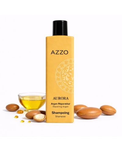 AURORA - Shampoing Réparateur à L'Huile d'Argan - Cheveux Secs et Bouclés 250 ml