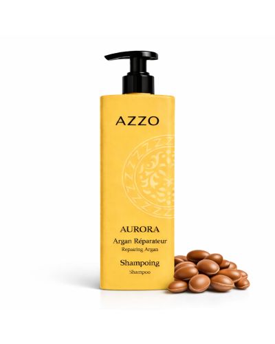 AURORA Shampoing Réparateur à L'Huile d'Argan - Cheveux Secs et Bouclés 500 ml