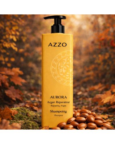 AURORA Shampoing Réparateur à L'Huile d'Argan - Cheveux Secs et Bouclés 500 ml
