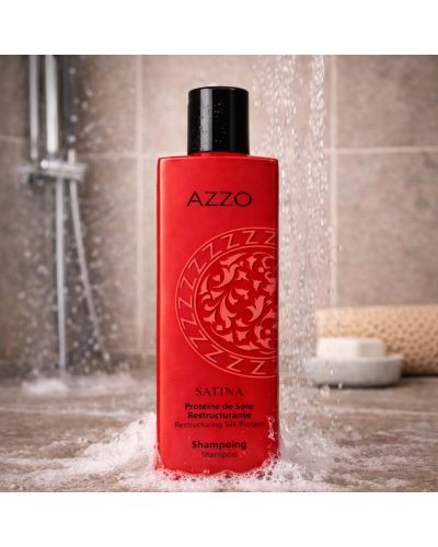 SATINA - Shampoing Restructurant à la Protéine de Soie - Cheveux Secs et Abimés - 250 ml