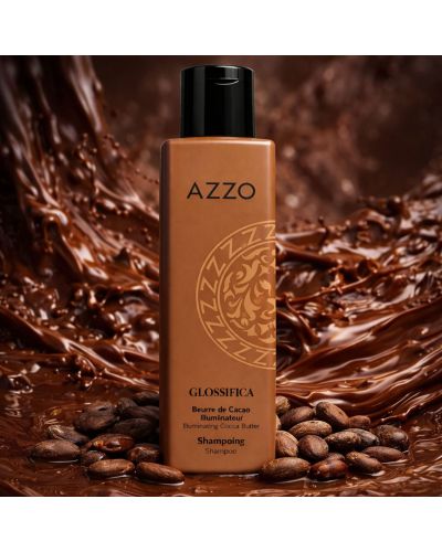 GLOSSIFICA Shampoing au Beure de Cacao - Illuminateur et Brillance - 250 ml